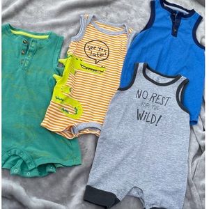 BABY BOY BUNDLE - Cat & Jack Rompers (4)